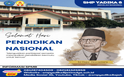 Semangat Hari Pendidikan Nasional di SMP Yadika 8 Jatimulya